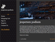 Tablet Screenshot of jespersenpodium.com
